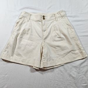 a.n.a Shorts Womens Size 2 Cream Highwaisted Summer Beach Classy 50s Shorts
